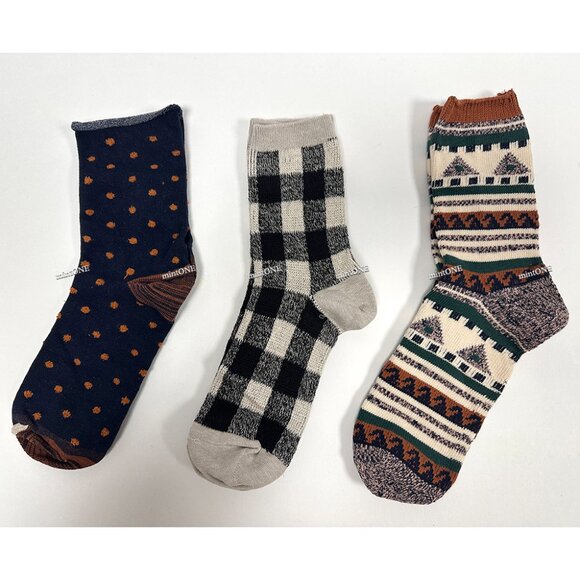 NEW Madewell Women's 3Pair Crew Socks - Picture 3 of 3